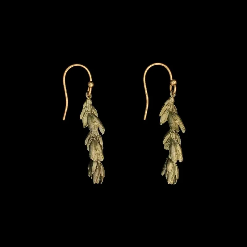 ladies-statement-post-earrings-Wheat Earrings - Wire