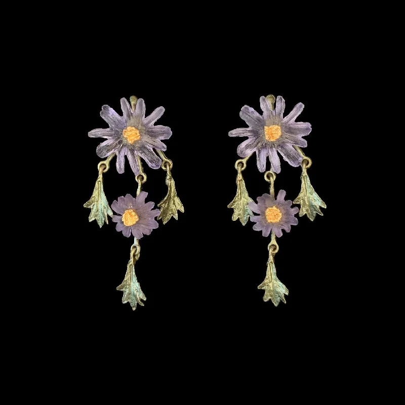 ladies-moon-rose-gold-earrings-Aster Earrings - Statement