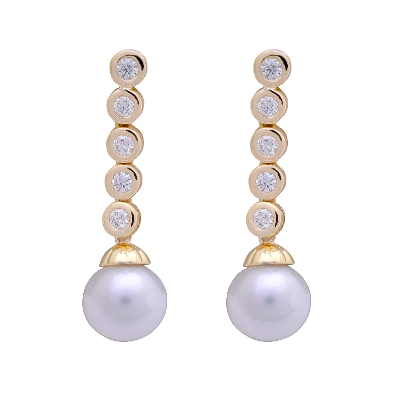 ladies-ethnic-hoop-earrings-Earrings- South Sea Pearl and Diamond