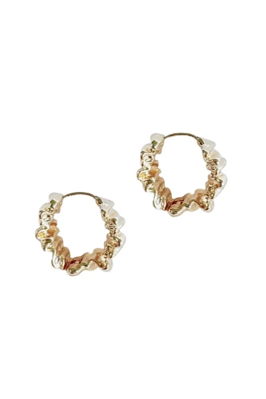 ladies-diamond-gold-earrings-Chelsea Earrings, Gold