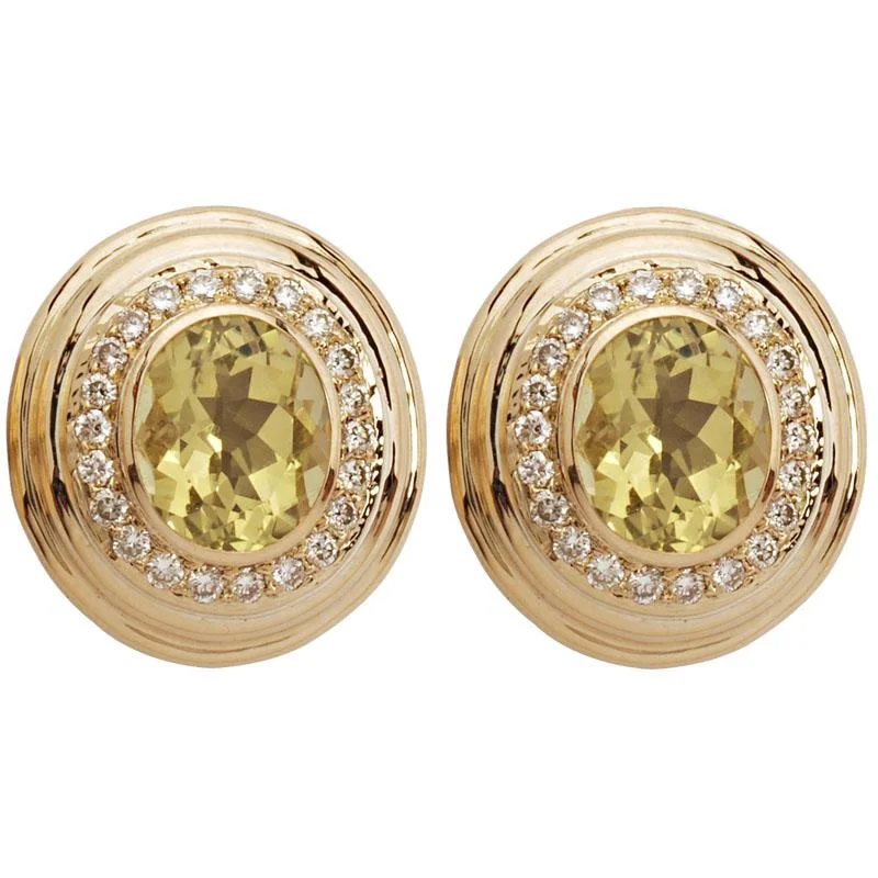 ladies-cross-diamond-earrings-Earrings-Lemon Quartz and Diamond  (1395M)