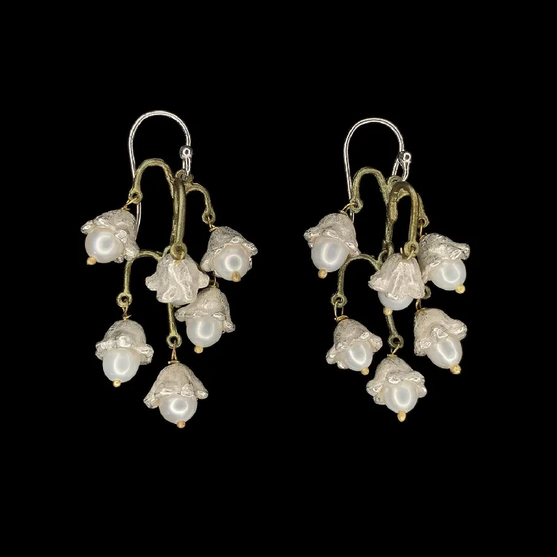 ladies-gift-bar-earrings-Lily of the Valley Earrings - Flowers Statement