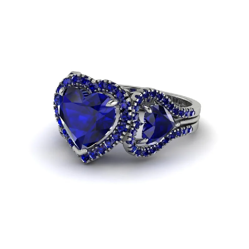 engagement-elegant-channel-set-rings-Sapphire Eternal Heartbeat Engagement Ring - Aylin No. 75