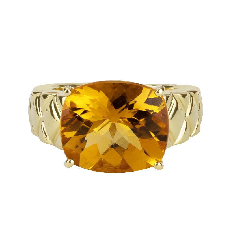 ladies-round-silver-rings-Ring- Citrine (1745B)