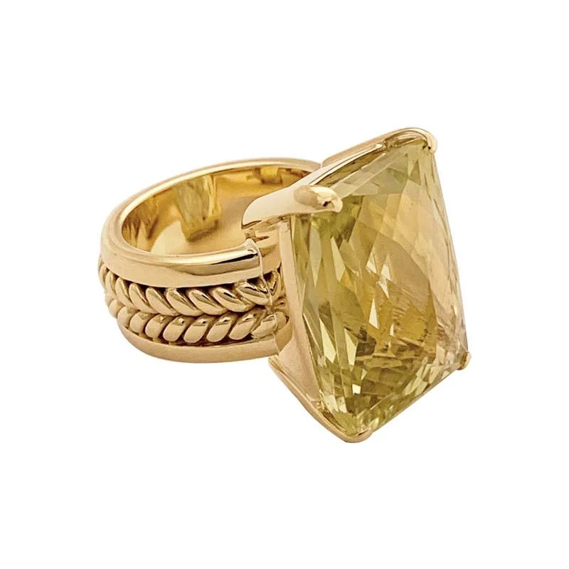 ladies-wedding-rose-gold-rings-Repair - Ring - Lemon Quartz (2199G)