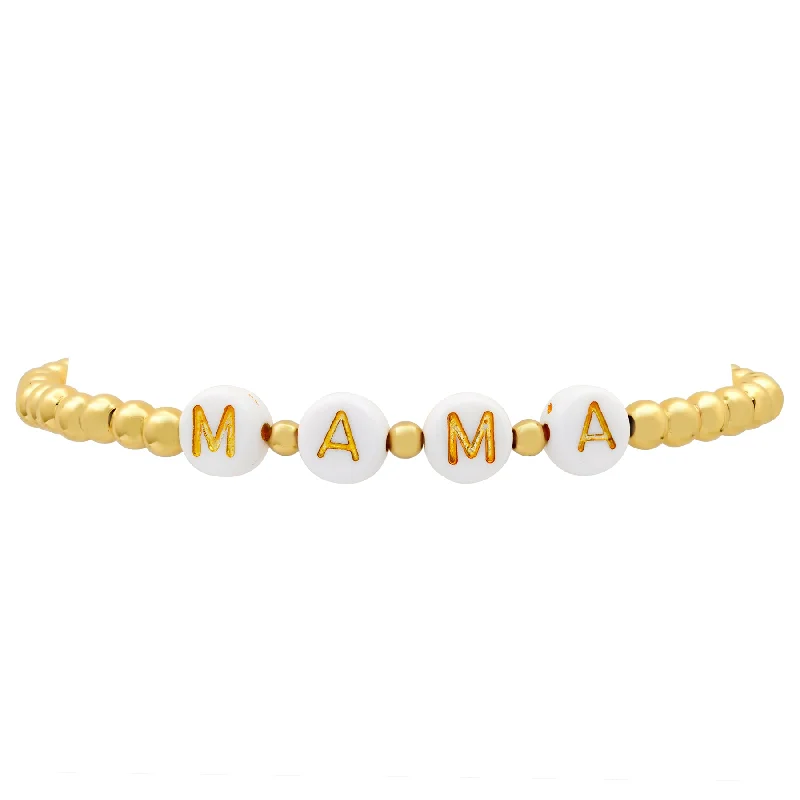 Ladies bracelets spiral elegance -MAMA BALL STRETCH BRACELET GOLD