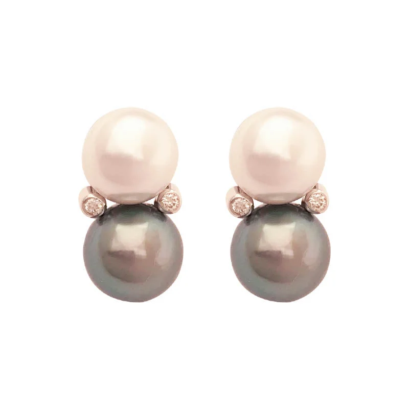 ladies-infinity-leverback-earrings-EARRINGS - S.S. PEARL AND DIAMOND IN SILVER