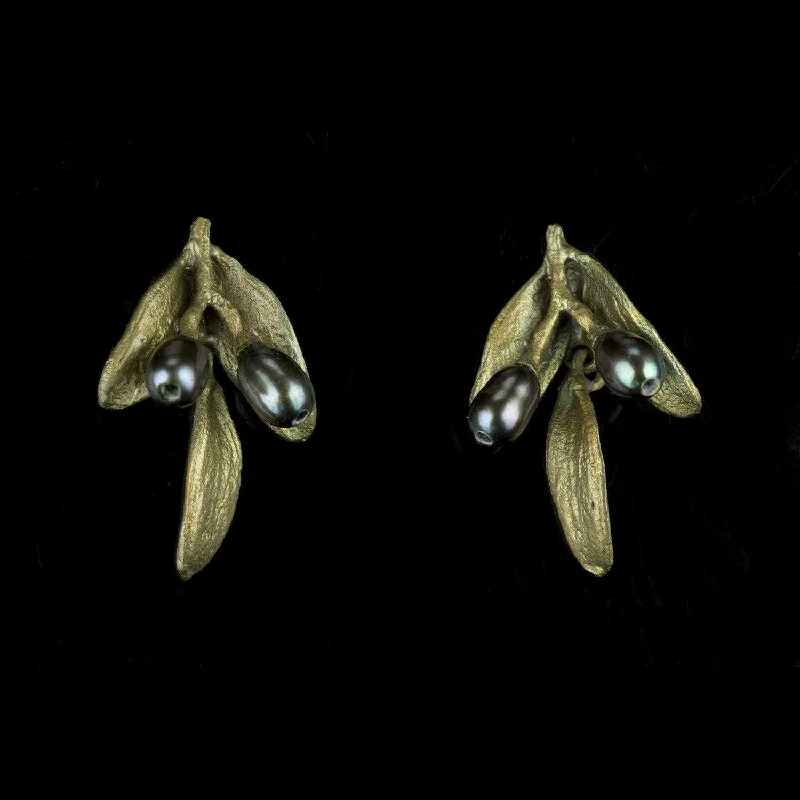 ladies-affordable-gold-earrings-Olive Earrings - Post