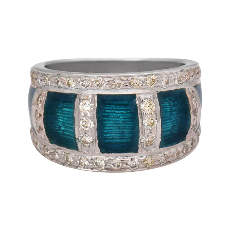 ladies-emerald-cut-diamond-rings-Repair - Ring - Diamond (Enamel) (244LS)