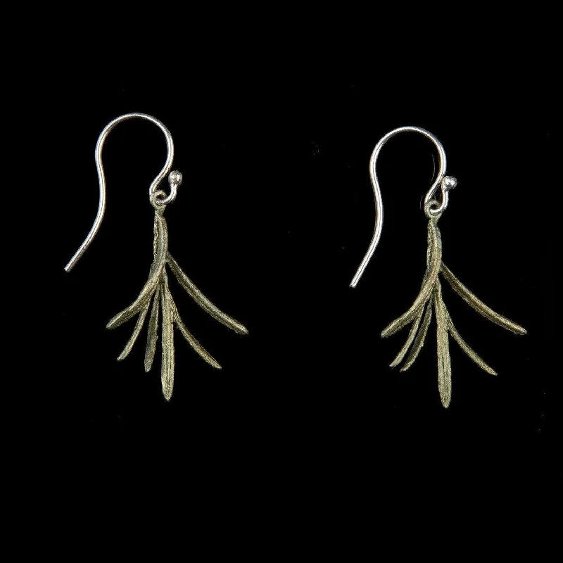 ladies-artisan-dangle-earrings-Petite Herb - Rosemary Wire Earring