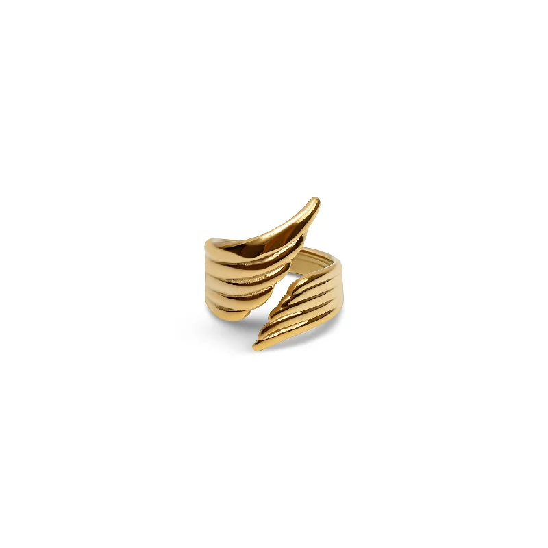 ladies-white-gold-filigree-rings-THE LINEAR WING RING