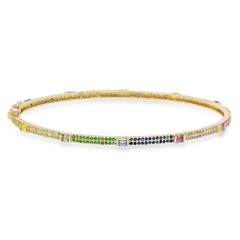 Ladies bracelets for dreamer vibes -COOL RAINBOW SAPPHIRE BRACELET