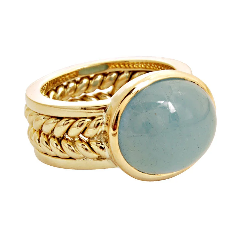 ladies-sapphire-cluster-rings-Ring-Aquamarine