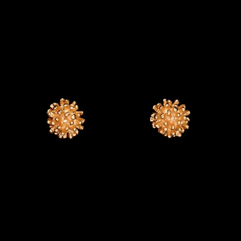 ladies-bridal-bar-earrings-Gone To Seed Earrings - Small Stud Gold