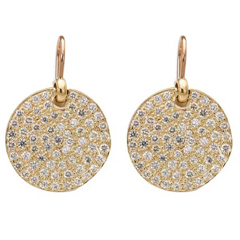 ladies-delicate-gold-earrings-Earrings- Diamond