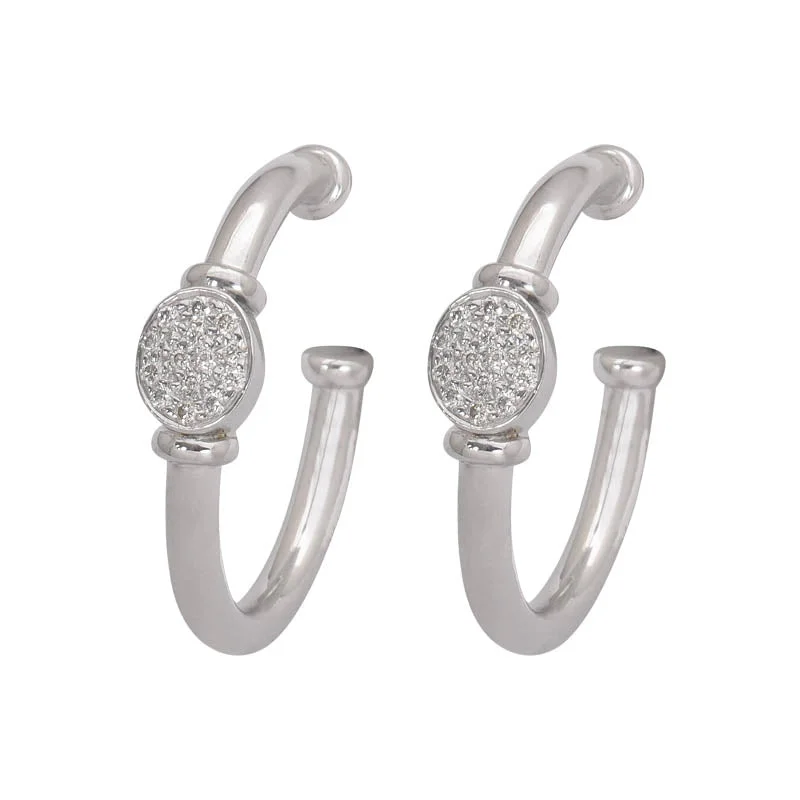 ladies-flower-diamond-earrings-Earrings- Diamond