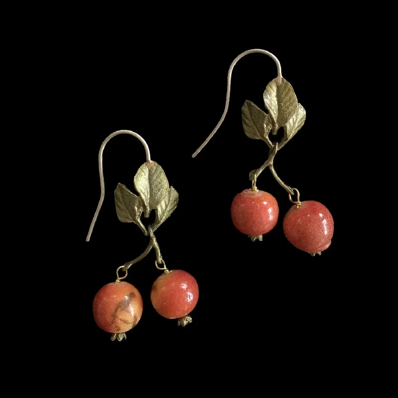 ladies-artisan-hoop-earrings-Crab Apple Earring - Wire Drop