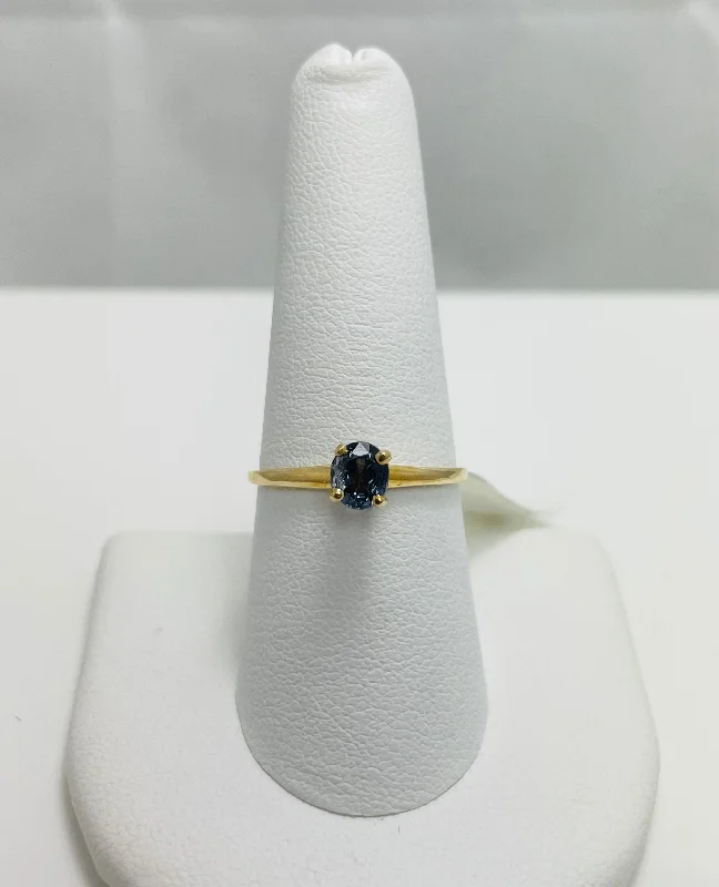 ladies-heart-diamond-rings-New! .95ct Natural Burmese Spinel 14k Gold Ring