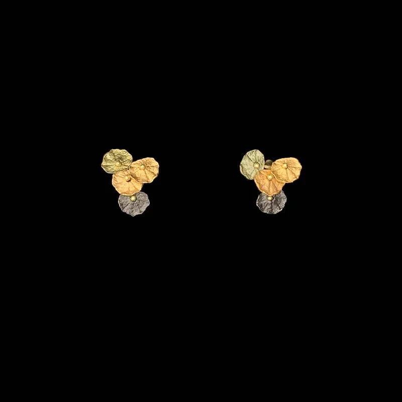 ladies-fashion-chandelier-earrings-Nasturtium Earrings - Dainty Post