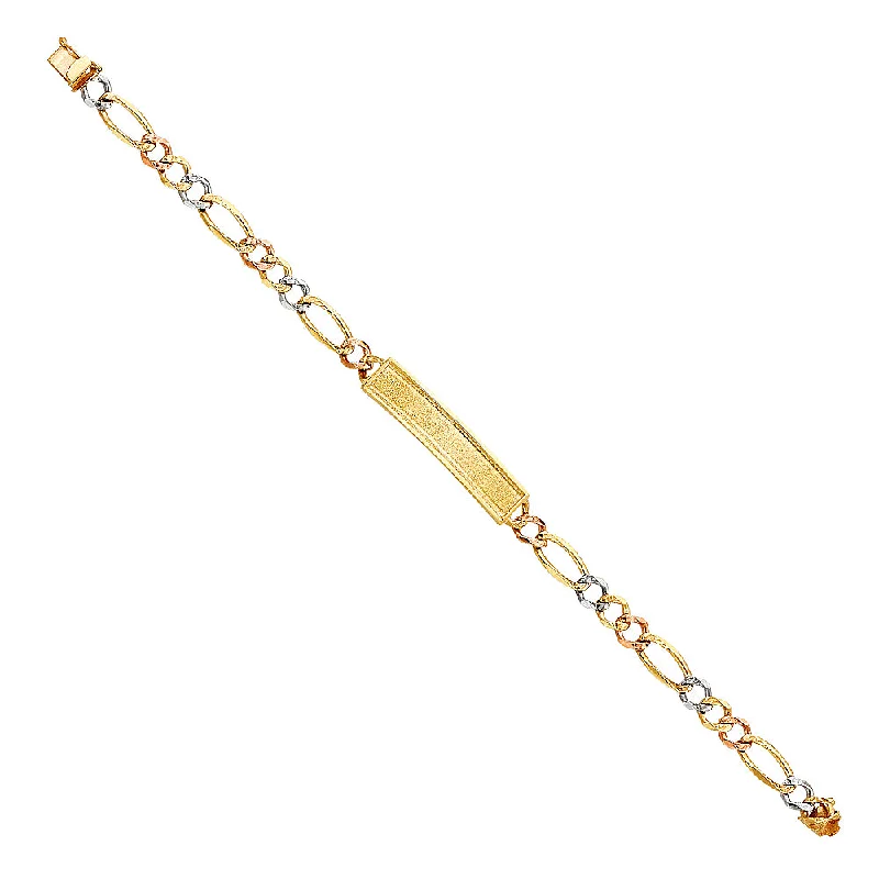 Ladies bracelets for physicians -14K Figaro ID Bracelet