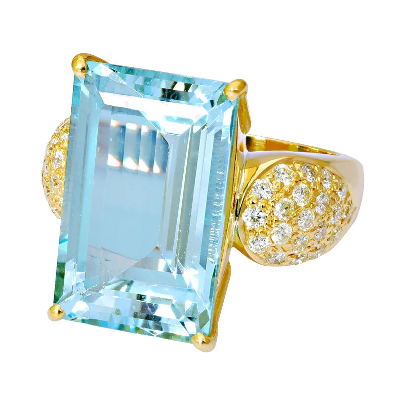 ladies-ruby-accent-rings-Ring-Aquamarine and Diamond