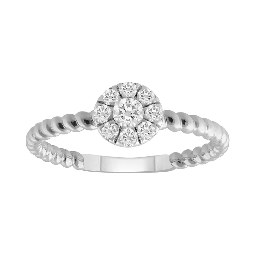 engagement-pearl-cathedral-rings-Diamond Engagement Ring (14K)