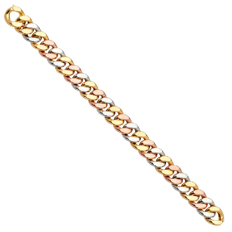 Ladies bracelets wanderer’s flair -14K Fancy Hollow Cuban Bracelet