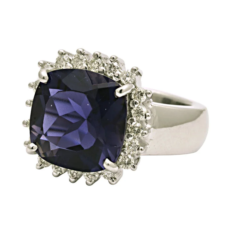 ladies-handmade-gold-rings-Ring-Iolite and Diamond