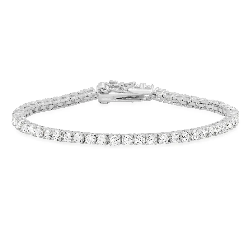 Ladies bracelets dainty elegance -TENNIS BRACELET, SILVER