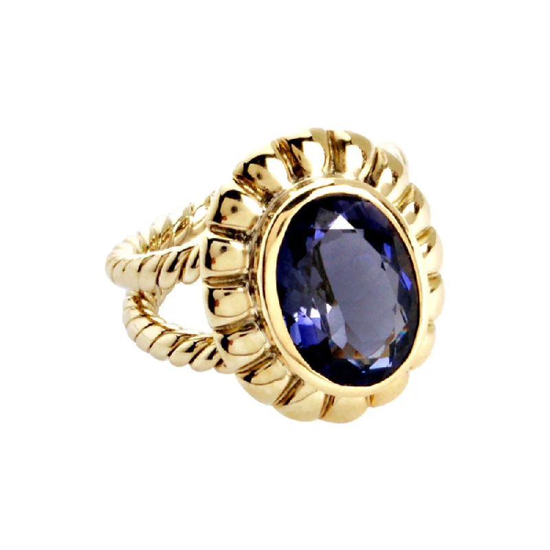 ladies-bridal-diamond-rings-Ring - Iolite (711M)