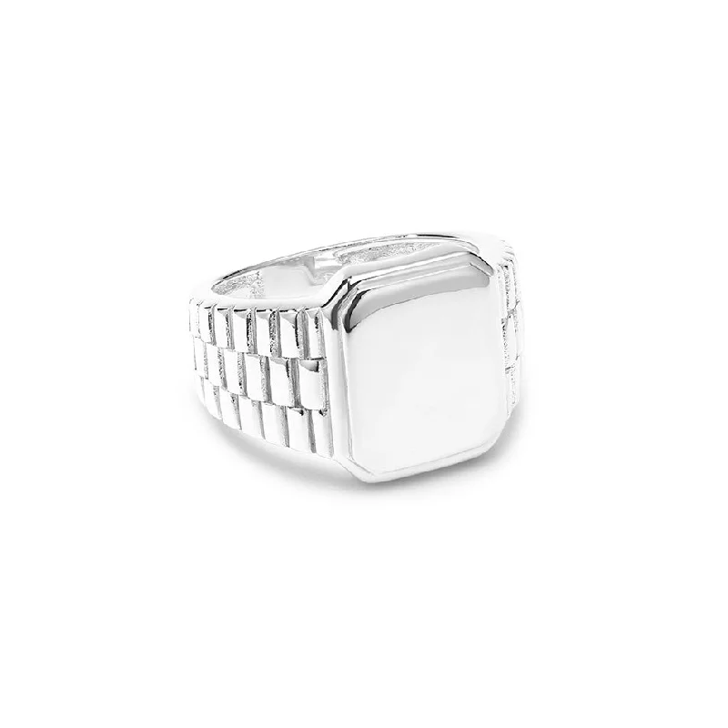 ladies-handmade-gold-rings-The Silver Valine Ring