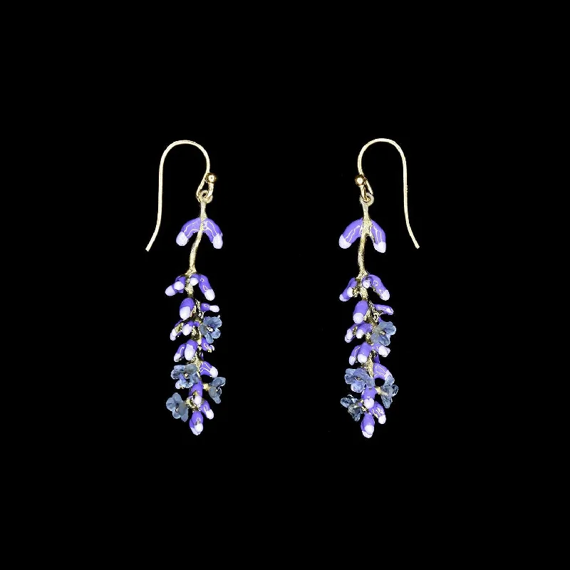 ladies-affordable-diamond-earrings-Lavender Earrings - Wire