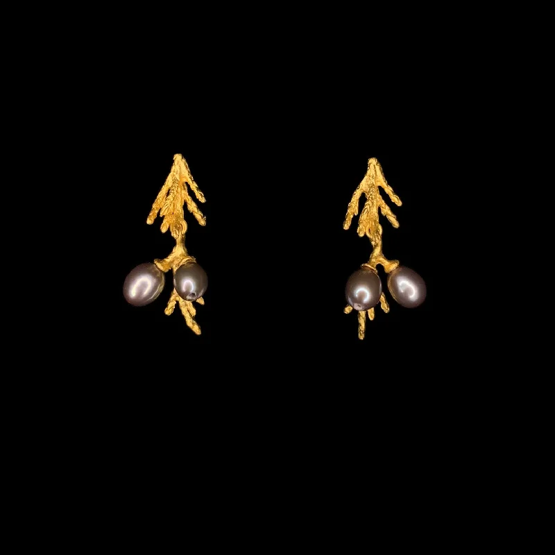 ladies-everyday-gold-earrings-Juniper Earrings - Post