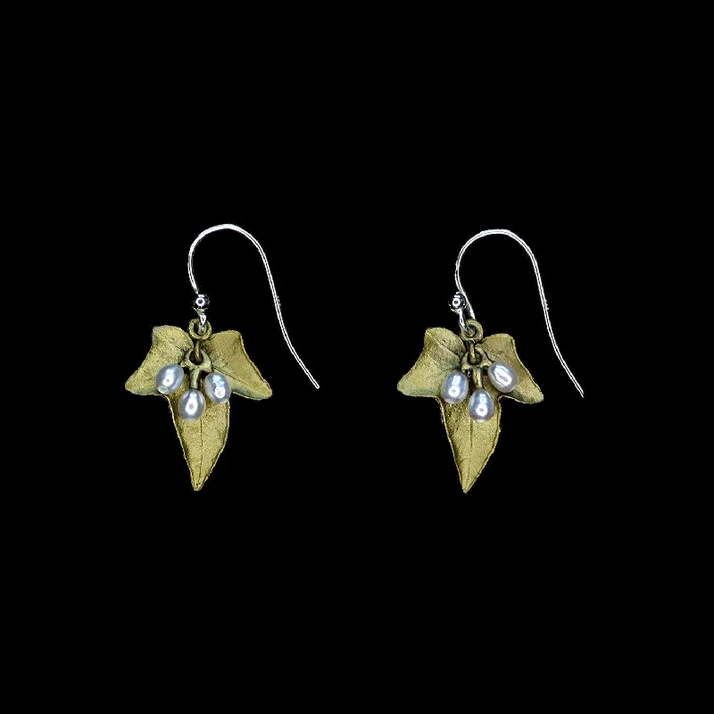 ladies-heart-gold-earrings-Ivy Earrings - Wire