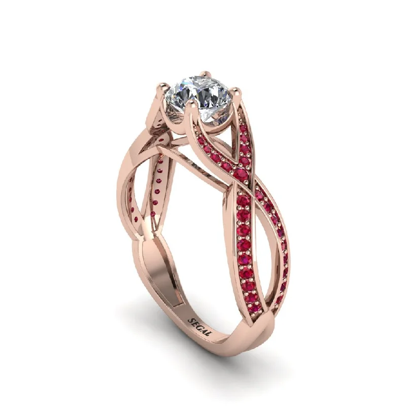 engagement-wedding-channel-set-rings-Diamond Eternal Twist Engagement Ring - Maisie No. 47