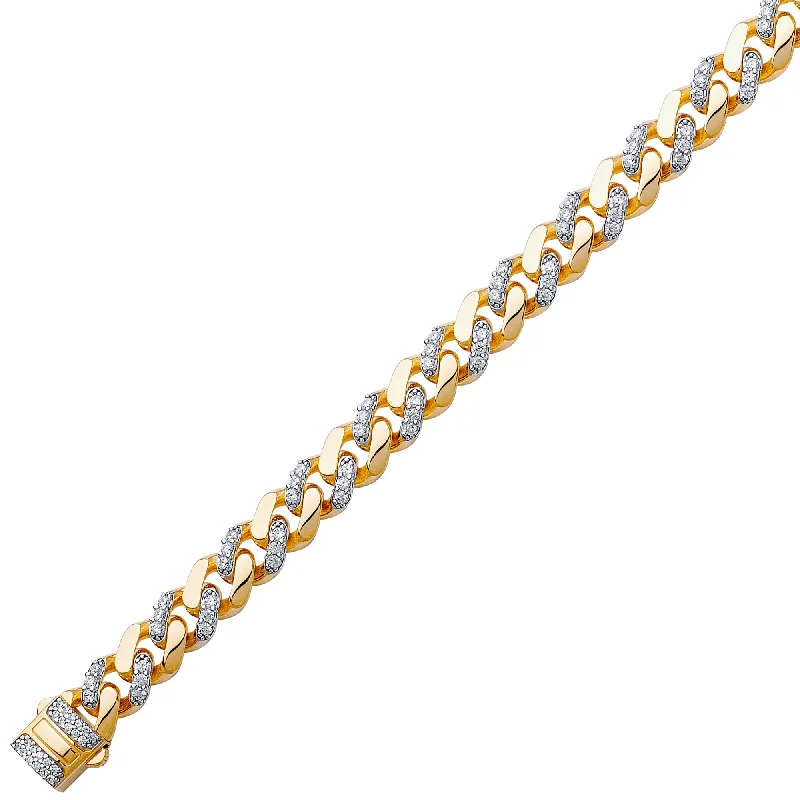 Ladies bracelets classic elegance -14K Fancy Hollow Cuban Bracelet