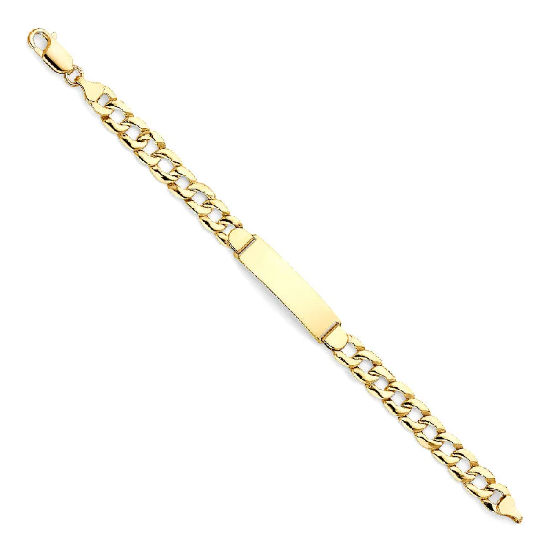 Ladies bracelets for digital vibes -14K Cuban Link Baby ID Bracelet