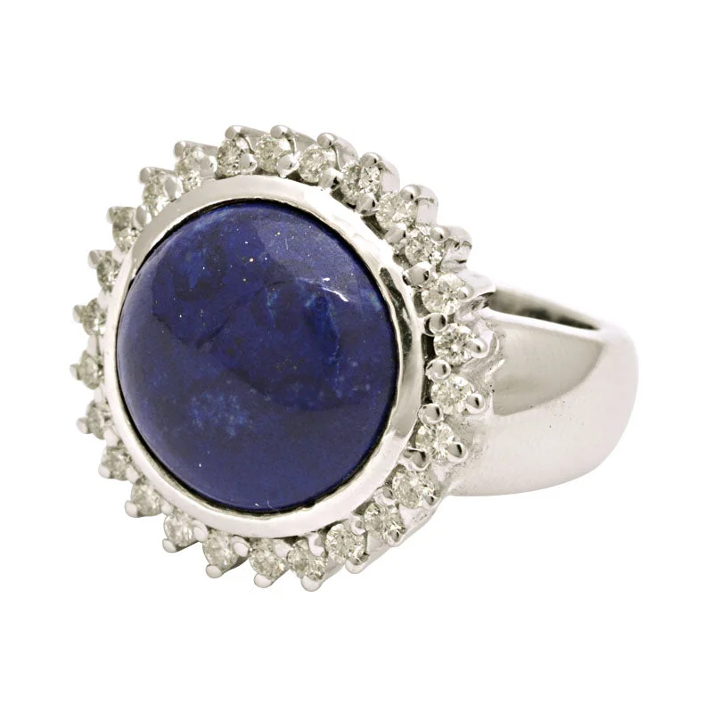 ladies-modern-diamond-rings-Ring-Lapis Lazuli and Diamond