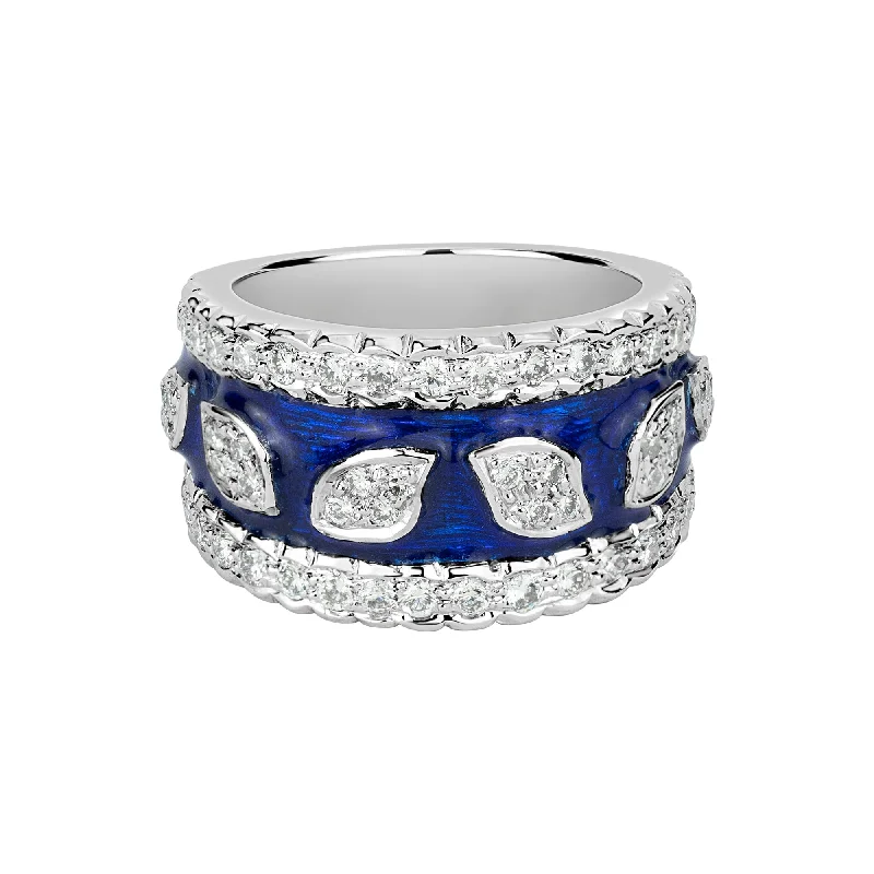 ladies-heart-sapphire-rings-Ring Diamond (enamel)