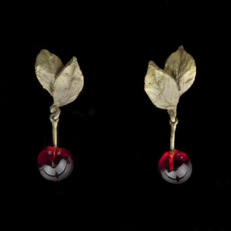 ladies-minimalist-chandelier-earrings-Morello Cherry Earrings