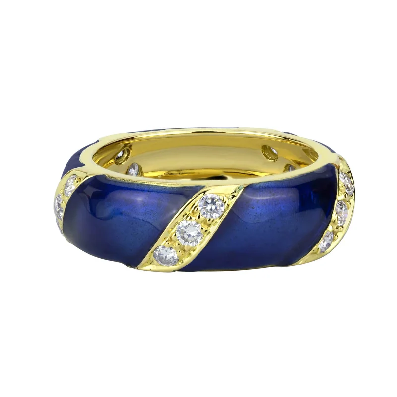 ladies-sapphire-shank-rings-Ring - Diamond (enamel) (1392K)