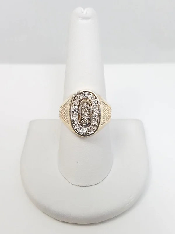 ladies-classic-platinum-rings-Eye Catching 14k Yellow Gold Natural Diamond Ring Band