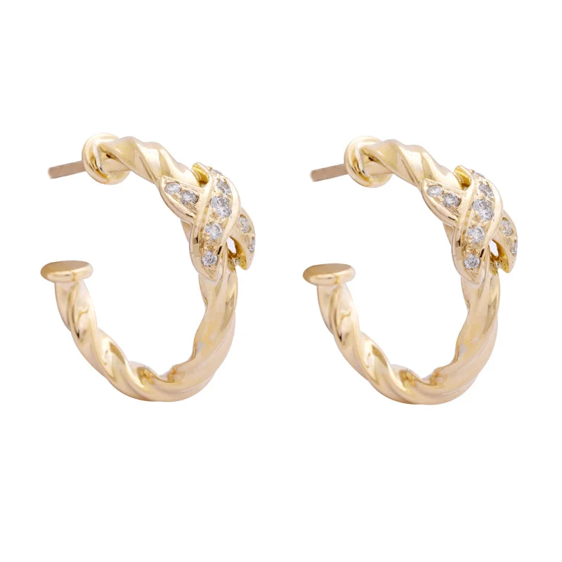 ladies-handmade-hook-earrings-EARRINGS- DIAMOND IN 18K GOLD