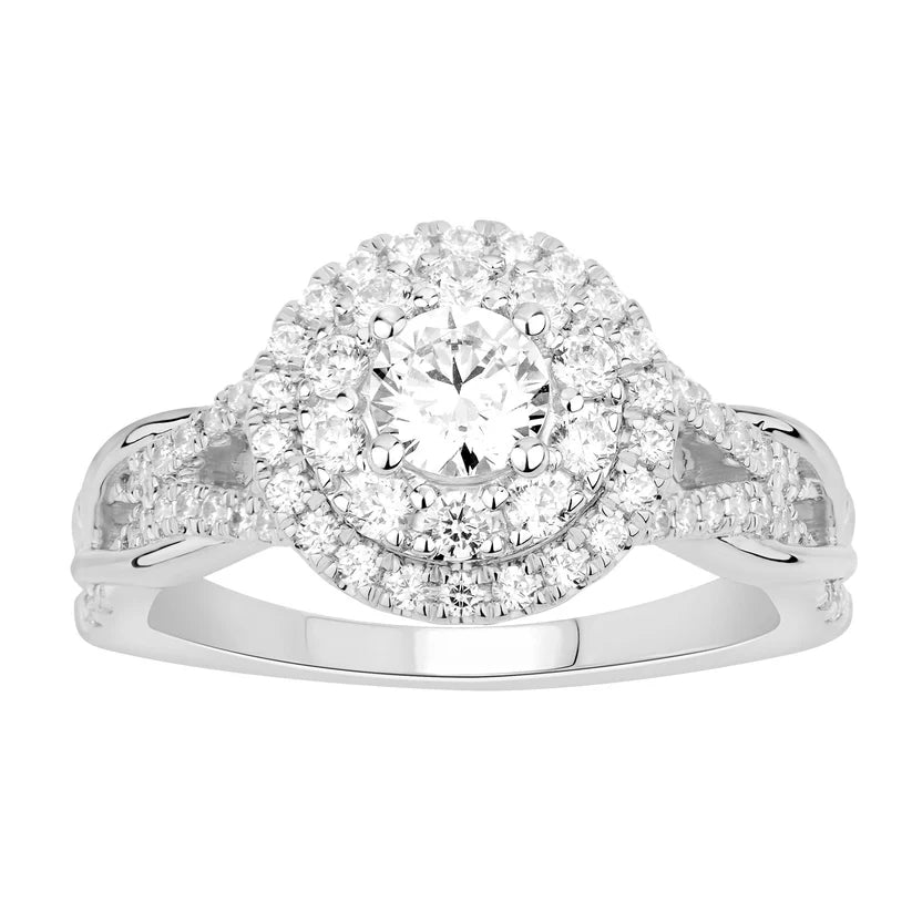 engagement-wedding-wide-band-rings-Diamond  Engagement Ring (14K)