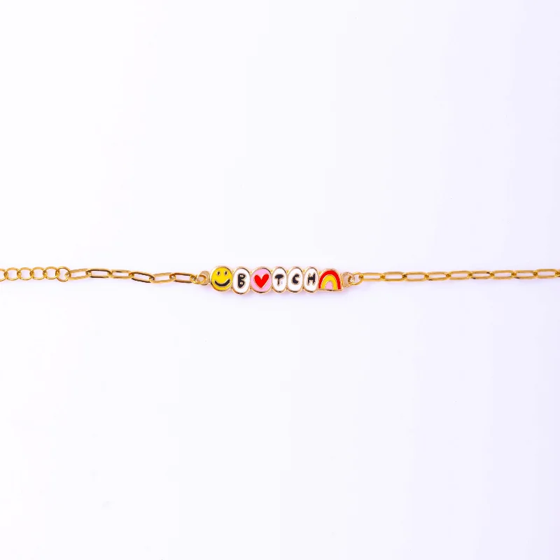 Ladies bracelets for effortless style -Bitch Bracelet