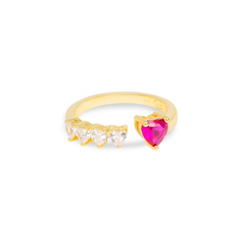 ladies-heart-gold-rings-THE RUBY HEART CUT RING