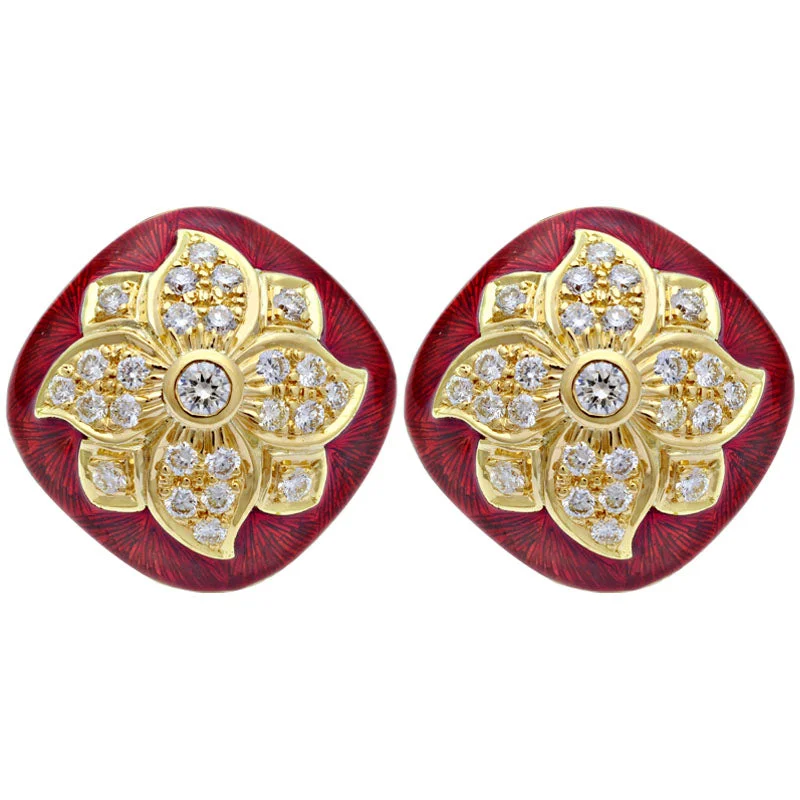 ladies-artisan-chandelier-earrings-Earrings-Diamond (Enamel)  (2105J)